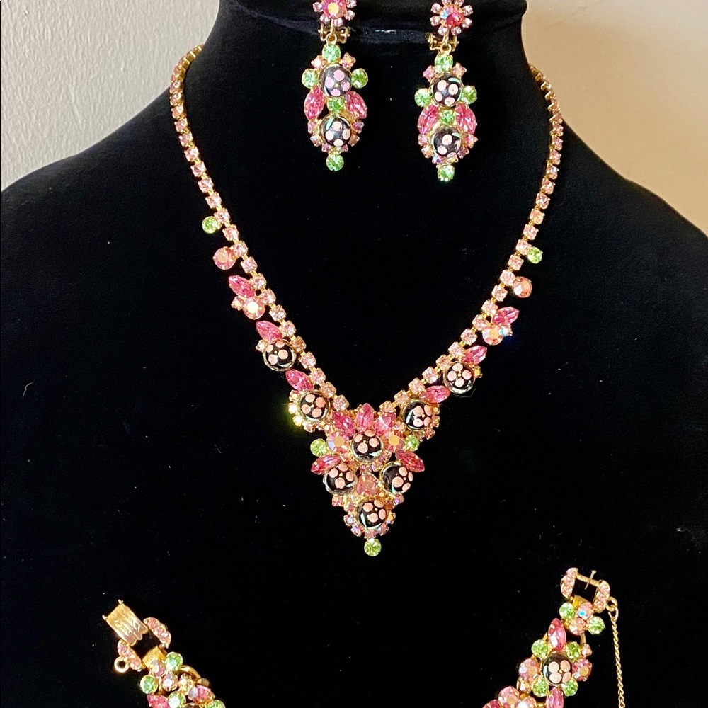Vintage Juliana Pink Polka Dot 3Piece Set